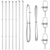  Stupovi za ograde 7 kom Ø32 mm 210 cm Galvanizirani čelik | shoptok.hr