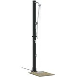  Vanjski solarni tuš 20 l PVC i aluminij Crna | shoptok.hr