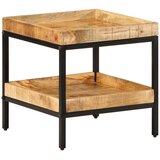  Bocni stol s policom Smeđa 45 x 45 x 45 cm Čvrsto drvo manga | shoptok.hr