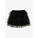 Koton Elastic Waist Puffy Black Straight Short Girl Skirt 3skg70012ak cene