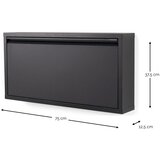 Spinder Design Svijetlo žuti željezni preklopni/viseći ormarić za cipele 75x37,5x12,5 cm Billy – | shoptok.hr