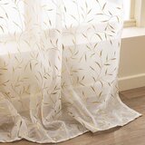 Douceur d intérieur Bež/u zlatnoj boji prozirna zavjesa 140x240 cm Maissa – | shoptok.hr