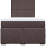  Krevet box spring s madracem tamnosmeđi 120 x 190 cm od tkanine Slike