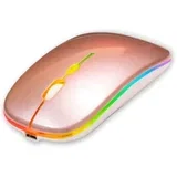 wireless RGB mouse rose gold