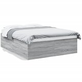 vidaXL Posteljni okvir siva sonoma 150x200 cm inženirski les | Shoptok.si