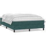 Box spring postelja z vzmetnico temno zelena 160x220 cm žamet, (21790828) | Shoptok.si
