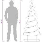  Metalno božićno drvce sa stalkom KUOPIO 180 cm Čelik Bijela 80 x 30 x 180 cm | shoptok.hr