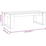  Stolić za kavu boja hrasta 102 x 50 x 35 cm konstruirano drvo | shoptok.hr
