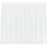  Čipkasta zavjesa sa zavjesama Bijelo 300 x 140 cm Poliester | shoptok.hr