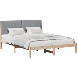  Krevetna konstrukcija Smeđa 150 x 200 cm Čvrsto borovo drvo | shoptok.hr