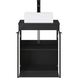  Set namještaja za kupaonicu Crna Konstruirano drvo | shoptok.hr