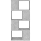 Ormarić za knjige / Paravan - Sobna pregrada boja betona 60x24x124 5 cm - Beton siva 1 60 x 24 x 124.5 cm | shoptok.hr