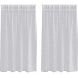 Voile zavjesa 2 pcs Svijetlo siva 140 x 140 cm Poliester | shoptok.hr