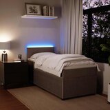  Box spring krevet s madracem svjetlosivi 100x200 cm baršunasti | shoptok.hr