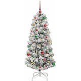  Umjetno božićno drvce s nogom Zelena i bijela 150 cm | shoptok.hr