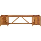  Vrtna klupa s 2 sadilice 150x30x40 cm masivno bagremovo drvo | shoptok.hr