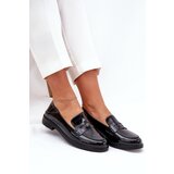VINCEZA Elegant Patent Leather Women's Moccasins Made Of Natural Leather | shoptok.hr