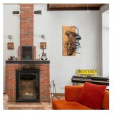 WALLXPERT Zidna dekoracija Chopper 1, 36 x 57,5 ​​cm, Crna | Eponuda.ba