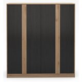 Marckeric Crni/u prirodnoj boji ormar u dekoru hrasta 180x197,5x53 cm Dennis – | shoptok.hr