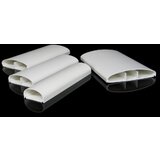 Kopos 100x20mm kanal le elegant sa zaobljenim poklopcem, 3 segmenta, IP30, samogasiv cene