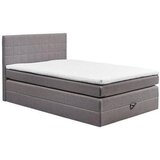 XORA POSTELJA BOXSPRING 140 cm x 200 cm , tekstil, leseni material siva | Shoptok.si