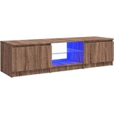 TV ormarić s LED svjetlima boja smeđeg hrasta 140x40x35 5 cm | shoptok.hr