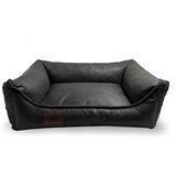 Meduza ležišče preston iz umetnega usnja, različne velikosti - temno siva 120 x 85 cm | Shoptok.si