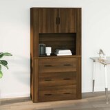  Zidni ormarić boja smeđeg hrasta 80x33x80 cm konstruirano drvo | shoptok.hr