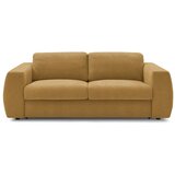 Bobochic Paris Senf žuta sofa za spavanje/sklopiva od šenila 220 cm Hugo – | shoptok.hr