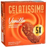  Sladoled GELATISSIMO vanila čokolada i badem 5x110ml Cene