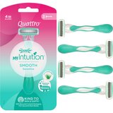 Wilkinson Sword Quattro for Women My Intuition Smooth brivniki za enkratno uporabo Aloe and Vitamin E 3 kos | Shoptok.si