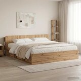  Glava kreveta s ormarićem Hrast artisan 180 cm | shoptok.hr