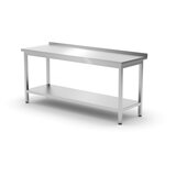 Hendi Zidni radni sto sa potporom i policama - dubina 600 mm, Profi Line, 1800x600x(H)850mm | Eponuda.com