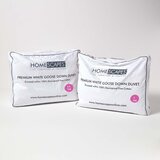 HOMESCAPES Premium White Goose Down 13,5 Tog All Seasons Duvet, 230x220 cm, (20749826) | Shoptok.si