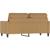  Kavč dvosed rjav 140 cm žamet | Shoptok.si