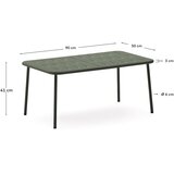 Kave Home Jeklena vrtna klubska mizica 50x90 cm Zivia – | Shoptok.si