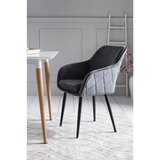 Livetastic Naslanjač Samt, Siva | Shoptok.si