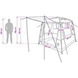  za svadbe - šator za zabave Plava 4 osobe 185T Poliester s PU premazom - Plava 4 | shoptok.hr