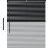  Venecijanski zastore Crna 130 x 100 cm Aluminij | shoptok.hr