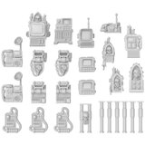 Green Stuff World Computer Terminals with Skulls Set | Kompjuterski terminali sa lobanjama set (26 kom, 1:48 razmera) | Eponuda.com