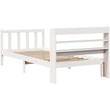  Okvir kreveta bez madraca bijeli 75 x 190 cm masivna borovina | shoptok.hr