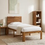  Krevet s uzglavljem ROSTOCK Prirodna 100 x 200 cm | shoptok.hr