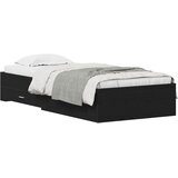  Krevetna konstrukcija Crni hrast 90 x 190 cm Konstruirano drvo | shoptok.hr