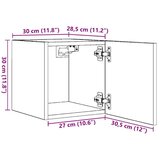 vidaXL Komplet 2 kosov stenske TV omarice Artisan Oak 30,5x30x30 cm | Shoptok.si