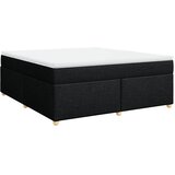 Krevet s oprugama i madracem crni 180x200 cm od tkanine | shoptok.hr