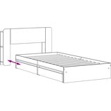  Okvir kreveta s pohranom Crna 90 x 190 cm Konstruirano drvo | shoptok.hr