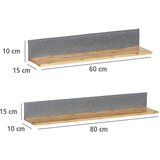 Wenko Sive/u prirodnoj boji od bambusa police u setu 2 kom 80 cm Bahari – | shoptok.hr