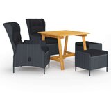  5-dijelni vrtni blagovaonski set tamnosivi | shoptok.hr