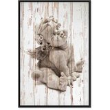  Slika - Pensive Cupid (1 Part) Vertical 40x60 U crnom drvenom okviru | shoptok.hr