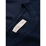Ombre Men's classic knitted shirt with ribbed cuffs - navy blue | shoptok.hr